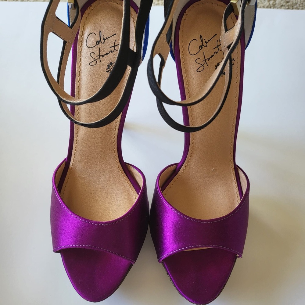 Colin Stuart Colorblock Sandals - Picture 4 of 13